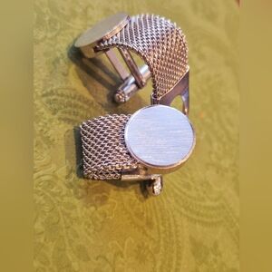 Silver Mesh Cufflinks